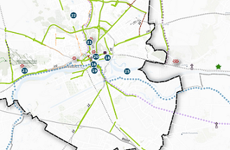 Map-portal Mapa rowerowa Gorzowa i powiatu gorzowskiego